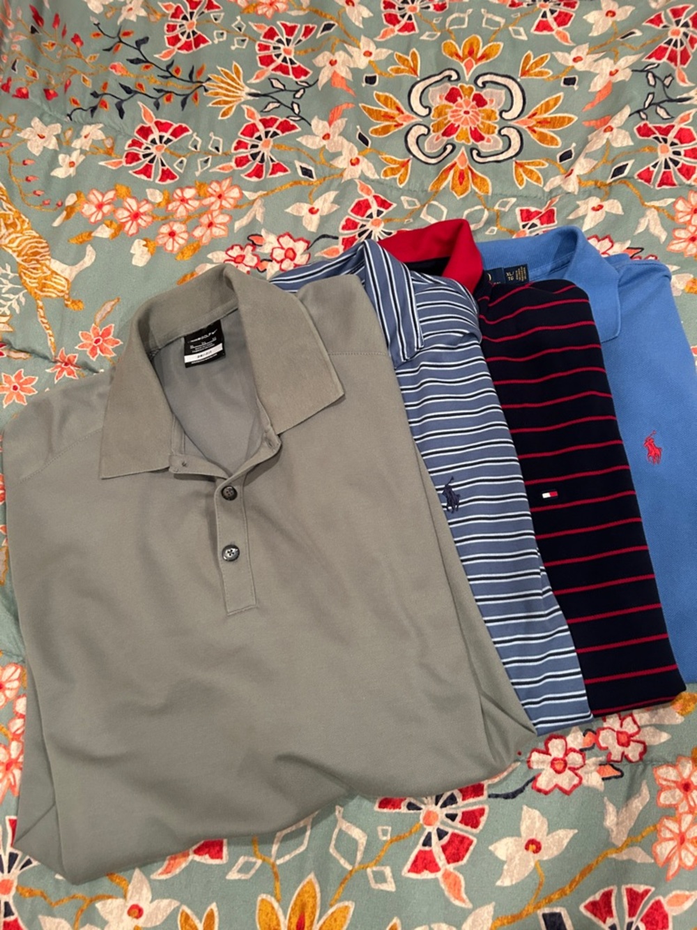 Men’s Lot of Polos by Ralph Lauren, Nike, Tommy Hilfiger